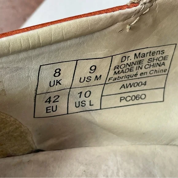 Dr Martens x Ronnie Fieg Camo Twill and Leather Oxford Eldridge Shoe Size 9 - Picture 7 of 11